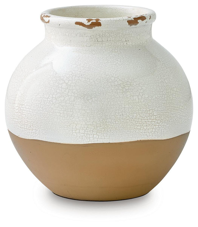 Vercott Cream/Tan Vase - A2000956
