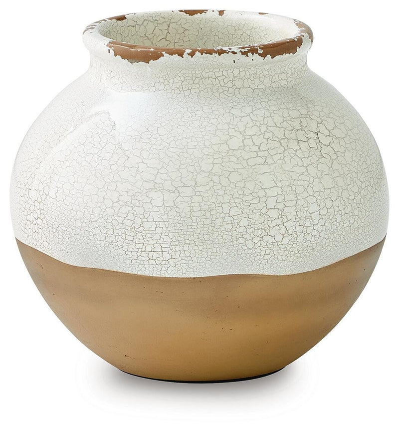 Vercott Cream/Tan Vase - A2000957