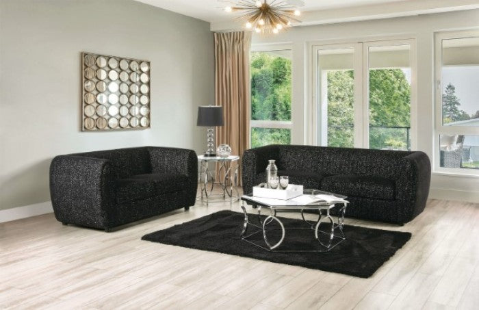 Verdal Black Loveseat - FM61001BK-LV