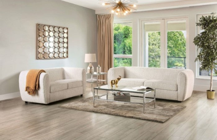 Verdal Off-White Sofa - FM61001WH-SF