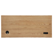 Vermes 55-inch 3-drawer Writing Desk with Power Outlet Light Ash - 802061