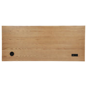 Vermes 66-inch 7-drawer Computer Desk with Power Outlet Light Ash - 802062