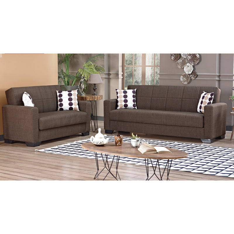 Vermont 82 in. Convertible Sleeper Sofa in Brown with Storage - Gate FurnitureSleeper Sofa