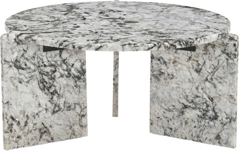 Vernazza Genuine Marble Coffee Table in Alaska - 77009Alaska-CT