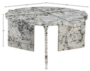 Vernazza Genuine Marble Coffee Table in Alaska - 77009Alaska-CT