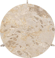 Vernazza Genuine Marble Coffee Table in Beige - 77009Beige-CT