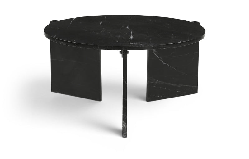 Vernazza Genuine Marble Coffee Table in Black - 77009Black-CT