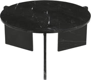 Vernazza Genuine Marble Coffee Table in Black - 77009Black-CT