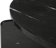 Vernazza Genuine Marble Coffee Table in Black - 77009Black-CT