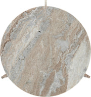 Vernazza Genuine Marble Coffee Table in Brown - 77009Brown-CT