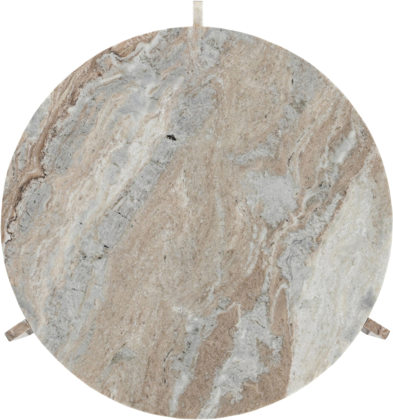 Vernazza Genuine Marble Coffee Table in Brown - 77009Brown-CT