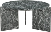 Vernazza Genuine Marble Coffee Table in Green - 77009Green-CT