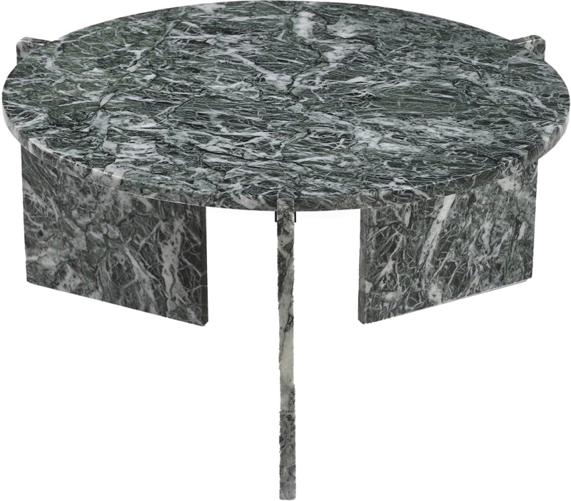Vernazza Genuine Marble Coffee Table in Green - 77009Green-CT