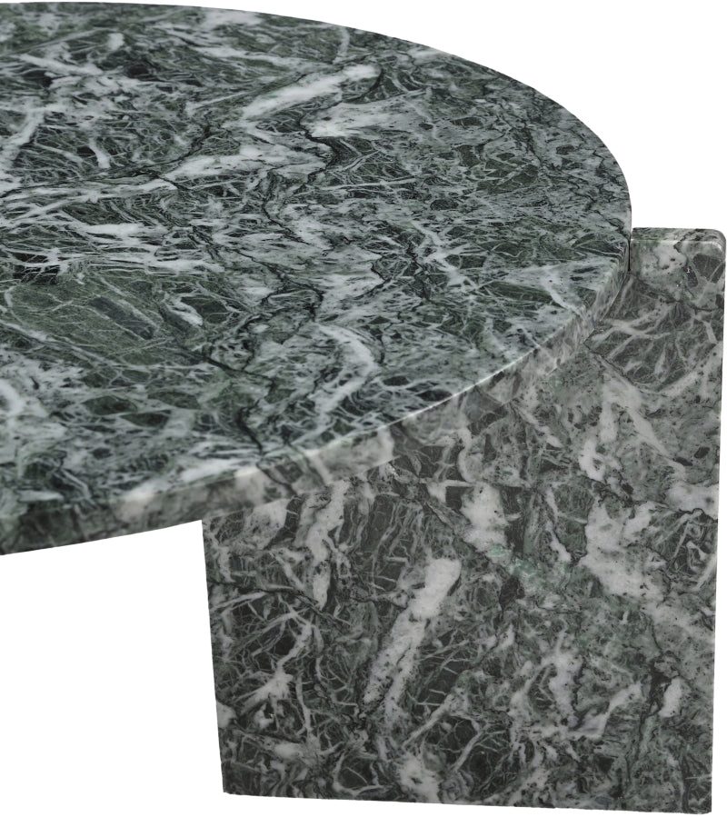 Vernazza Genuine Marble Coffee Table in Green - 77009Green-CT