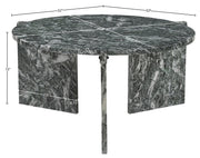 Vernazza Genuine Marble Coffee Table in Green - 77009Green-CT