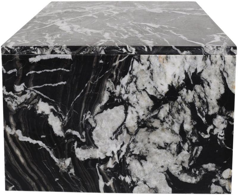 Vernazza Marble Coffee Table in Black - 99004Black-CT