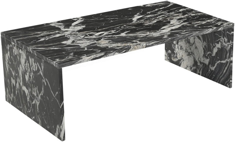 Vernazza Marble Coffee Table in Black - 99004Black-CT