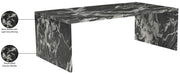 Vernazza Marble Coffee Table in Black - 99004Black-CT