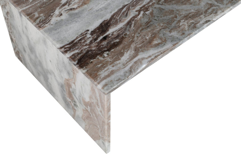 Vernazza Marble Coffee Table in Brown - 99004Brown-CT