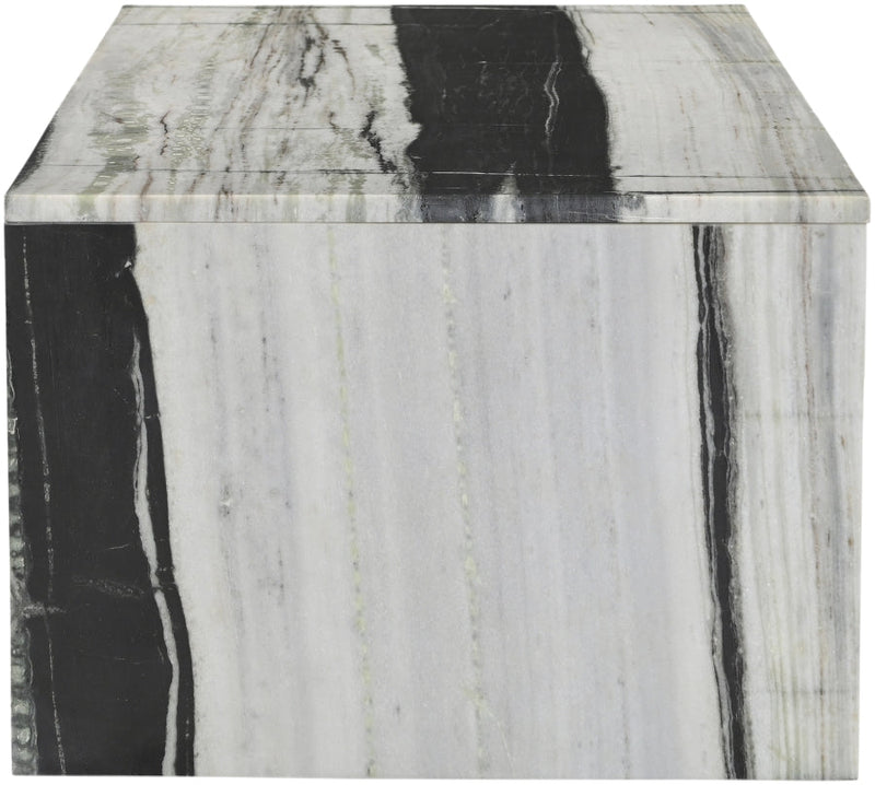Vernazza Marble Coffee Table in Panda - 99004Panda-CT