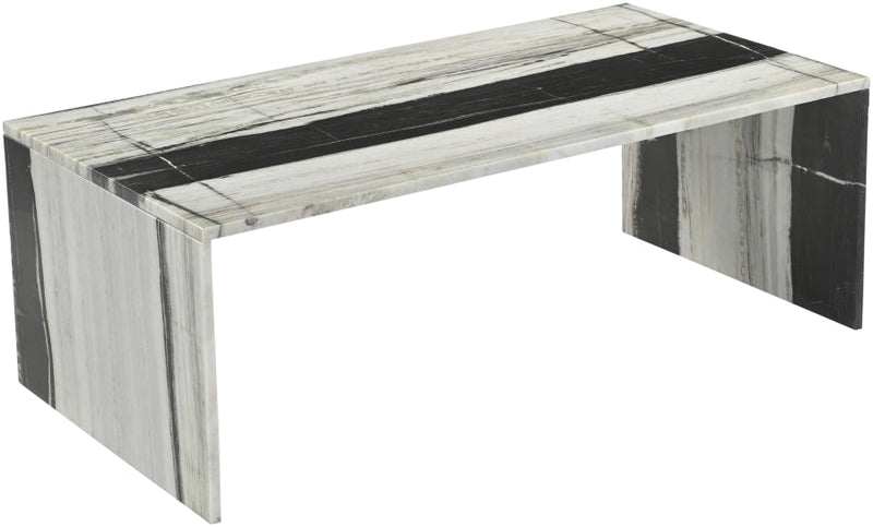 Vernazza Marble Coffee Table in Panda - 99004Panda-CT