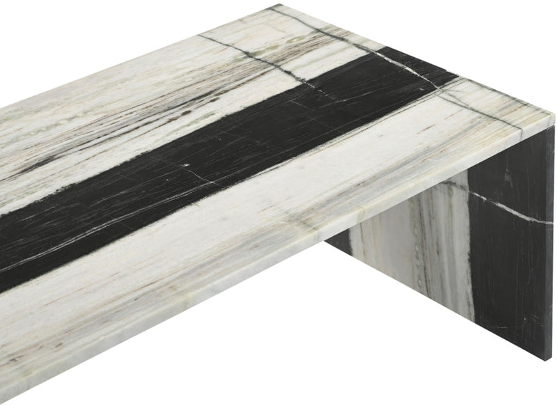 Vernazza Marble Coffee Table in Panda - 99004Panda-CT