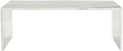 Vernazza Marble Coffee Table in White - 99004White-CT