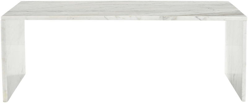 Vernazza Marble Coffee Table in White - 99004White-CT