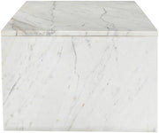 Vernazza Marble Coffee Table in White - 99004White-CT