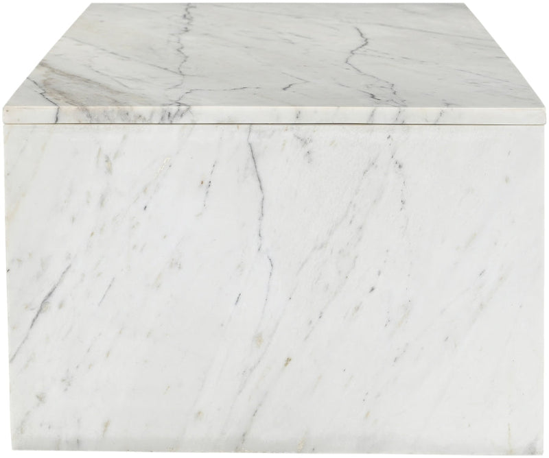 Vernazza Marble Coffee Table in White - 99004White-CT