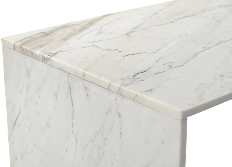 Vernazza Marble Coffee Table in White - 99004White-CT