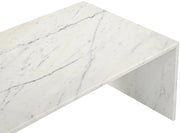 Vernazza Marble Coffee Table in White - 99004White-CT
