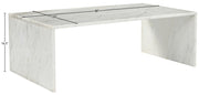 Vernazza Marble Coffee Table in White - 99004White-CT