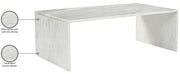 Vernazza Marble Coffee Table in White - 99004White-CT