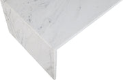 Vernazza Marble Coffee Table in White - 99004White-CT