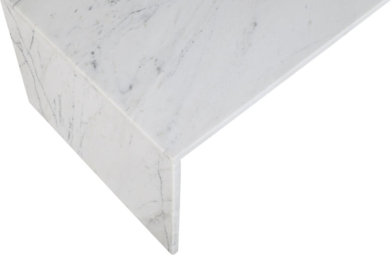 Vernazza Marble Coffee Table in White - 99004White-CT