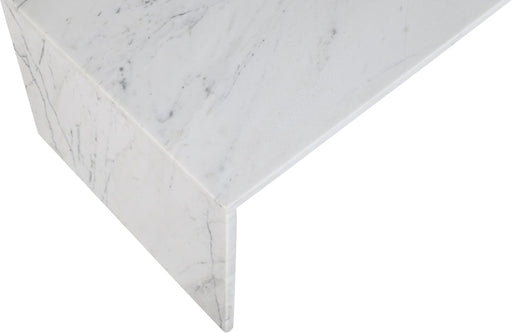 Vernazza Marble Coffee Table in White - 99004White-CT
