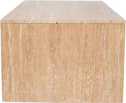 Vernazza Travertine Coffee Table in Natural - 99005Travertine-CT