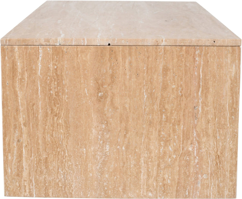 Vernazza Travertine Coffee Table in Natural - 99005Travertine-CT