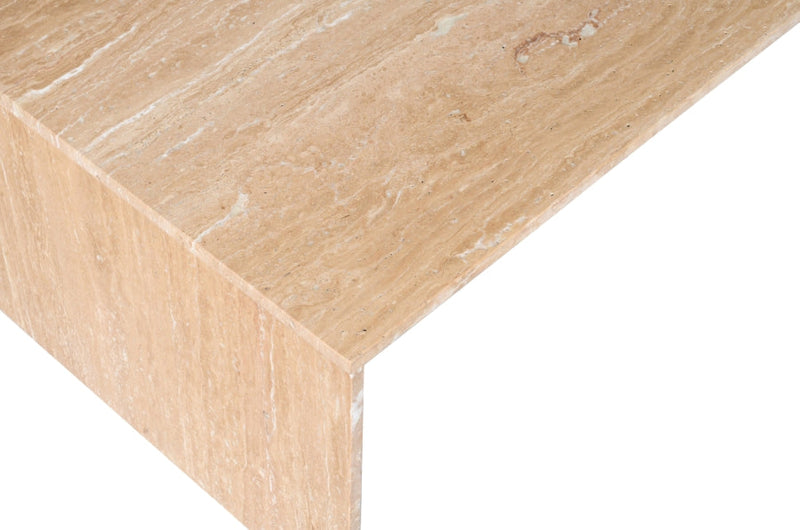 Vernazza Travertine Coffee Table in Natural - 99005Travertine-CT