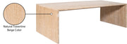Vernazza Travertine Coffee Table in Natural - 99005Travertine-CT