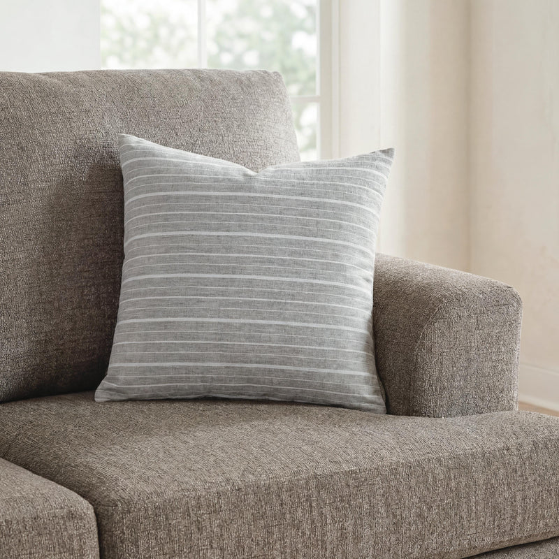 Vernthrone Taupe/White Pillow (Set of 4) - A1001184