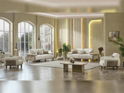Verona 3-pieces (Sofa & Loveseat & Chair) Livingroom in Cream - 200-MAX-VER-GIR03-GIR05-321