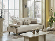 Verona 3-pieces (Sofa & Loveseat & Chair) Livingroom in Cream - 200-MAX-VER-GIR03-GIR05-321