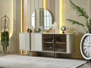 Verona Diningroom (Consol With Mirror & Dining Table & 6 Dining Chair) - 200-MAX-VER-DT-6-SET