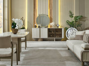 Verona Diningroom (Consol With Mirror & Dining Table & 6 Dining Chair) - 200-MAX-VER-DT-6-SET