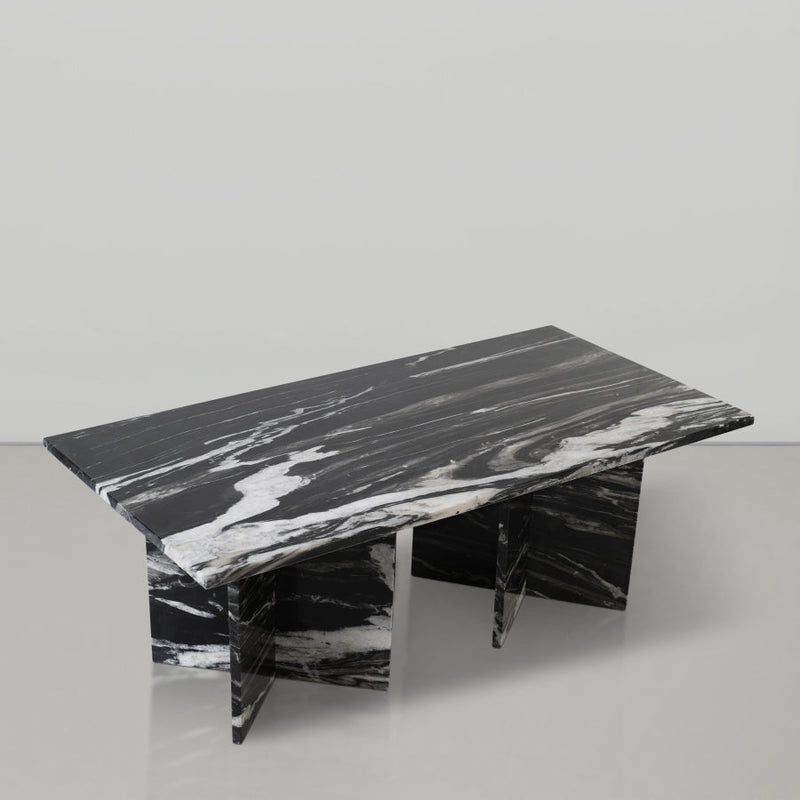 Verona Marble Coffee Table in Black - 220Black-CT