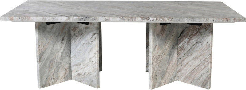Verona Marble Coffee Table in Brown - 220Brown-CT