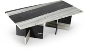 Verona Marble Coffee Table in Panda - 220Panda-CT