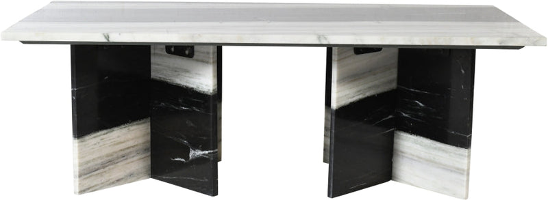 Verona Marble Coffee Table in Panda - 220Panda-CT